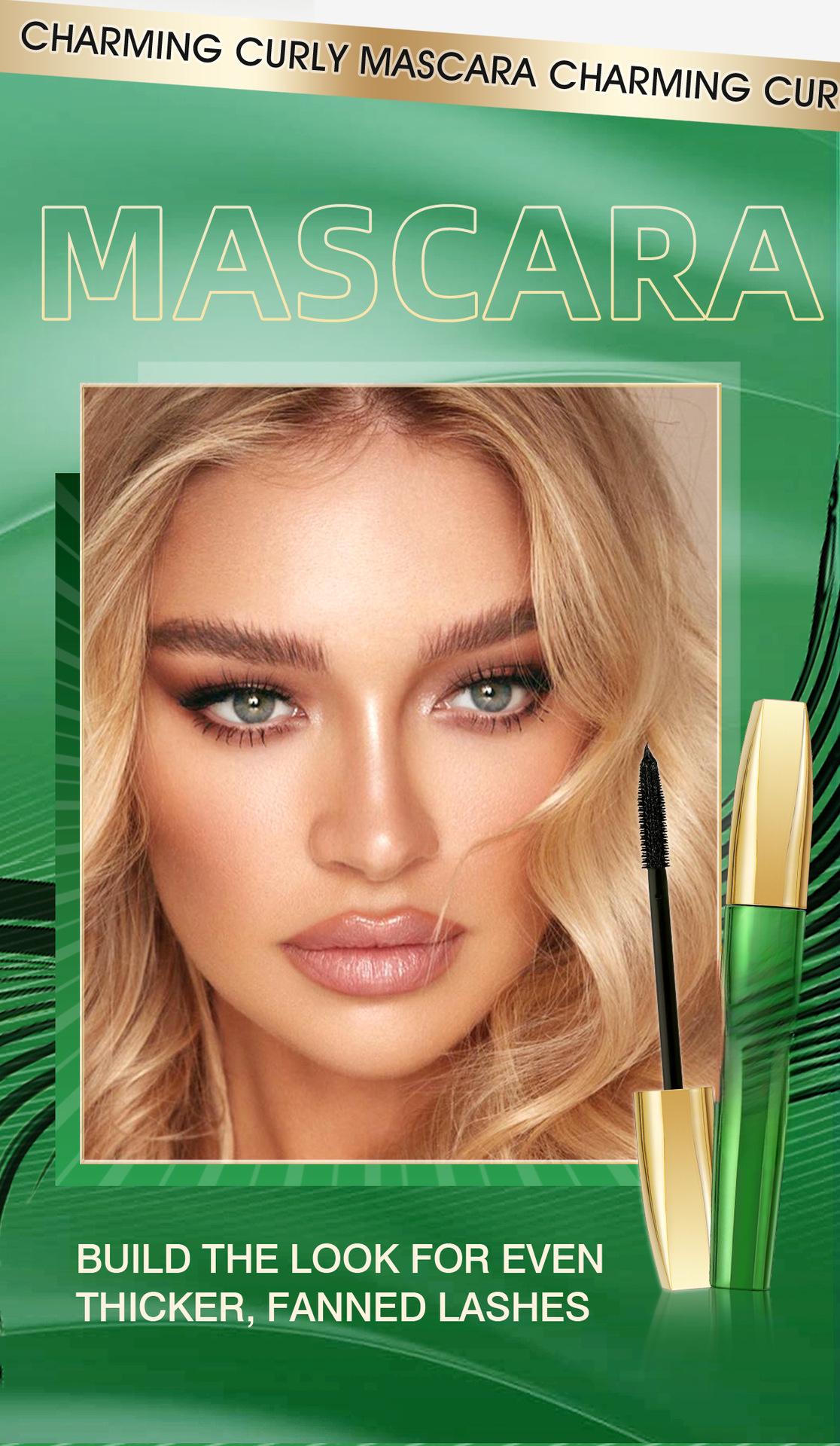 Waterproof and sweatproof mascara, non-smudging, thickening, curling, quick-drying, setting eyelash primer, in stock