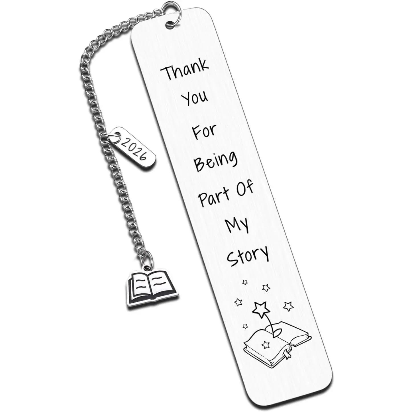 Teacher Appreciation Gifts Thank You Teacher Gifts  to School Supplies |  of Senior Year Welcome End of School Year  for Women Thank You for Being Part of My Story Bookmark Christmas