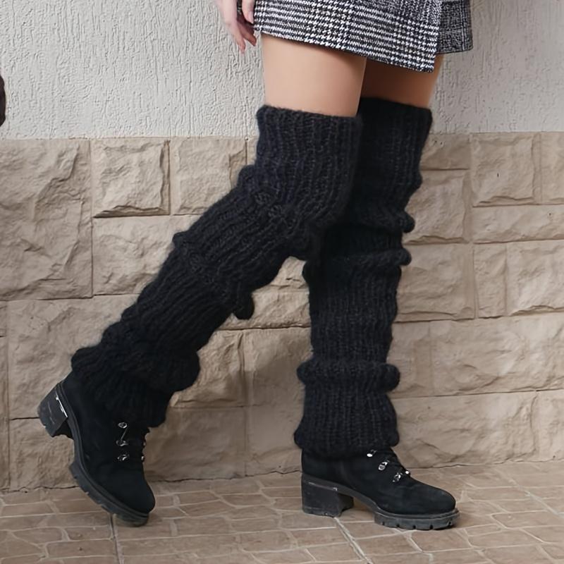 Extra Thick Long Tube Slouch Socks for Women Fashion Casual Y2K Knitted Slouch Socks