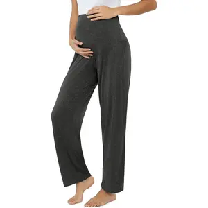 Womens Maternity/ Sweatpants Long Yoga/Pajama/Lounge Pants Over The