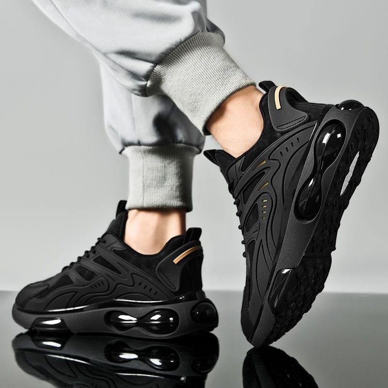 Men's Shoes 2026 Spring and Autumn New Breathable Shoes Men's Trendy Versatile Thick-Soled Casual Sports Shoes Mesh Dad Shoes