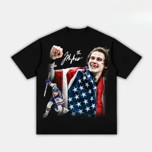 JACK HUGHES "GOLDEN GOAL" Youth & Adult TEE Team USA T-Shirt Winter Olympics Crew Neck Shirt Graphic Tees Vintage Y2K Streetwear Fan Gift Casual Summer Outfit Unisex Sportswear Camiseta Verano Trending TikTok