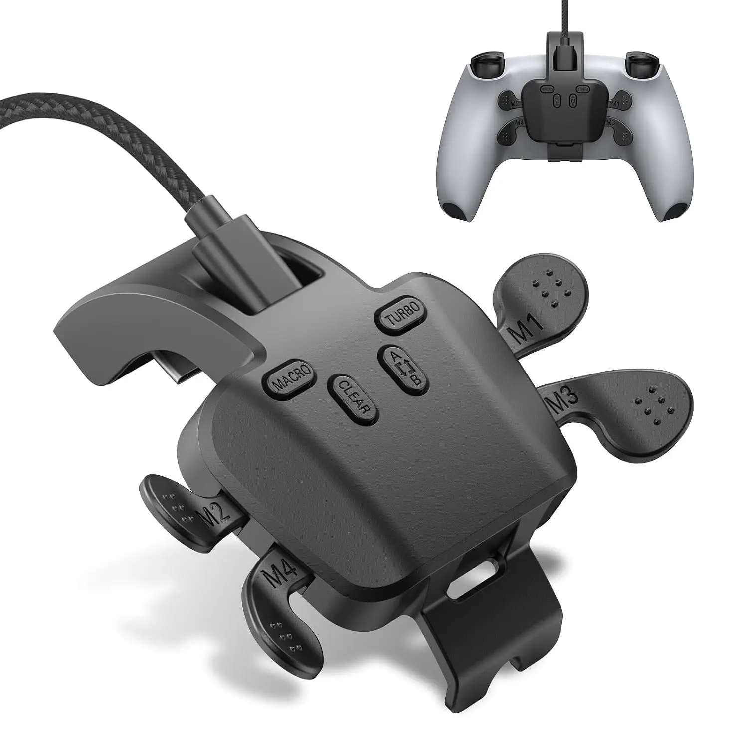 Paddles for PS-5 Controller, for PS-5/Slim/PRO/PC, Black