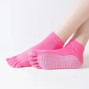 High Quality Women Yoga Socks Anti-Slip Breathable  Pilates Socks Ankle Ladies Ballet Dance Sports Socks for Fitness Gym