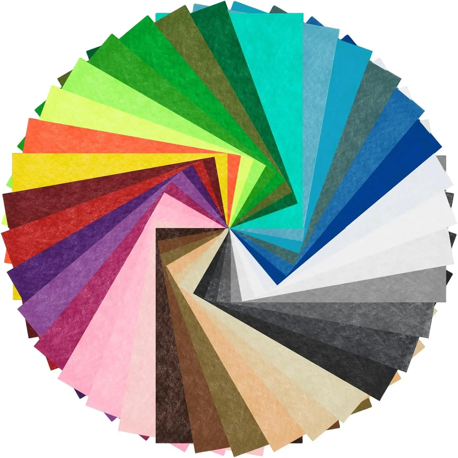 35 count  Colors Felt  Sheets 8x12 Inches - Non Woven Pack Squares  Sheets - EN Standard 1mm Thick Stiff Paper for Sewing Crafts DIY Projects Patchwork Decoration