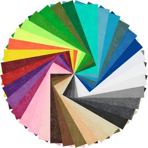 35 count  Colors Felt  Sheets 8x12 Inches - Non Woven Pack Squares  Sheets - EN Standard 1mm Thick Stiff Paper for Sewing Crafts DIY Projects Patchwork Decoration