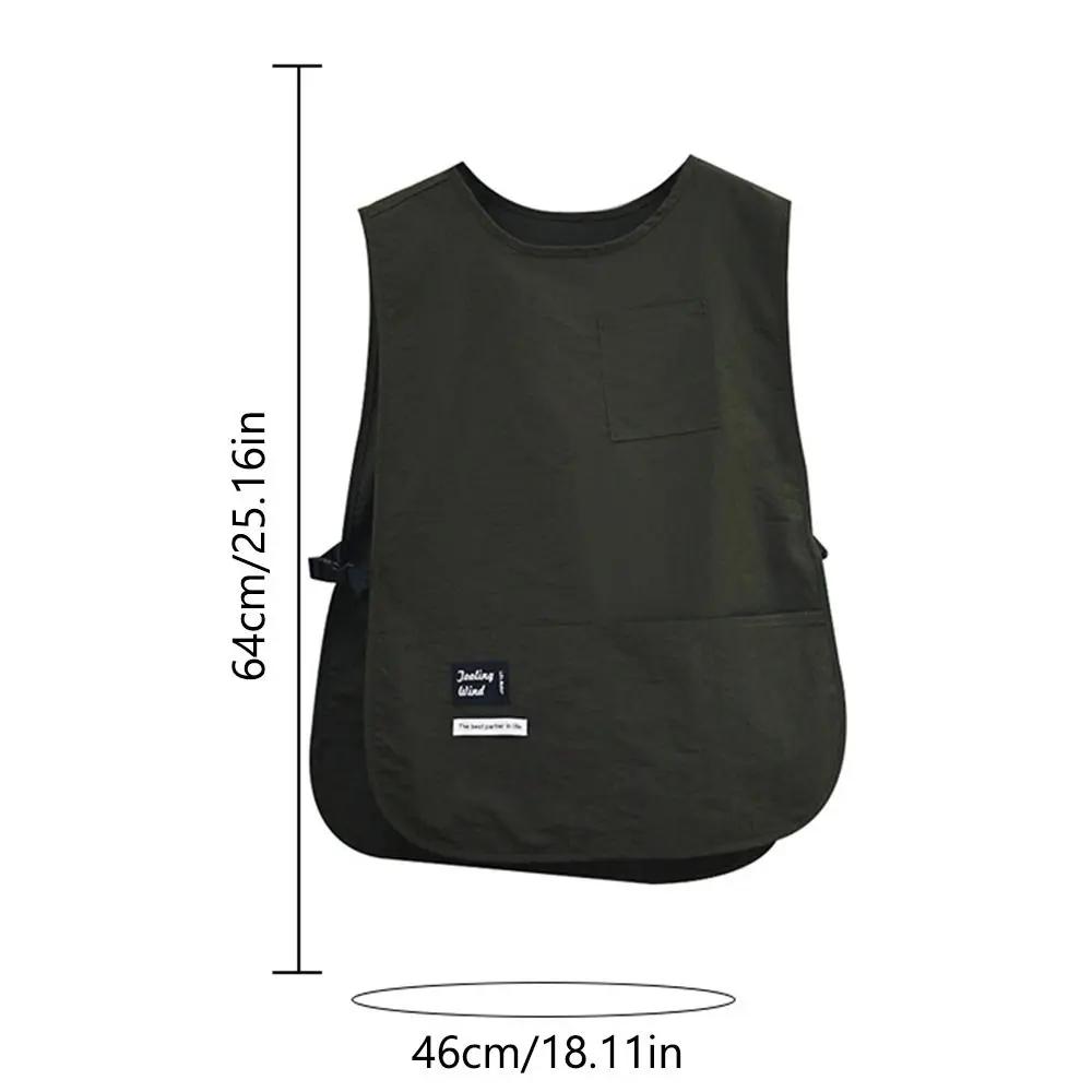 Solid Color Apron with Pocket, 1 Count Fashionable Breathable Apron, Kitchen Apron for Cooking, Household Apron for Kitchen, Coffee Shop, Kitchen Cooking Aprons, Apron with Pockets