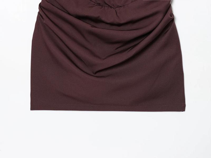 Aria Muse French Style Women Ruched Short Dress Fashion Summer Party Evening Gown Spaghetti Strap Bodycon Sexy Bandage Corset Mini Dress