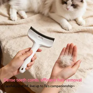 1 Pack Pet Deshedding Tool, Undercoat Rake for Cats and Dogs, Dematting Brush for Shedding & Grooming, Professional Hair Remover