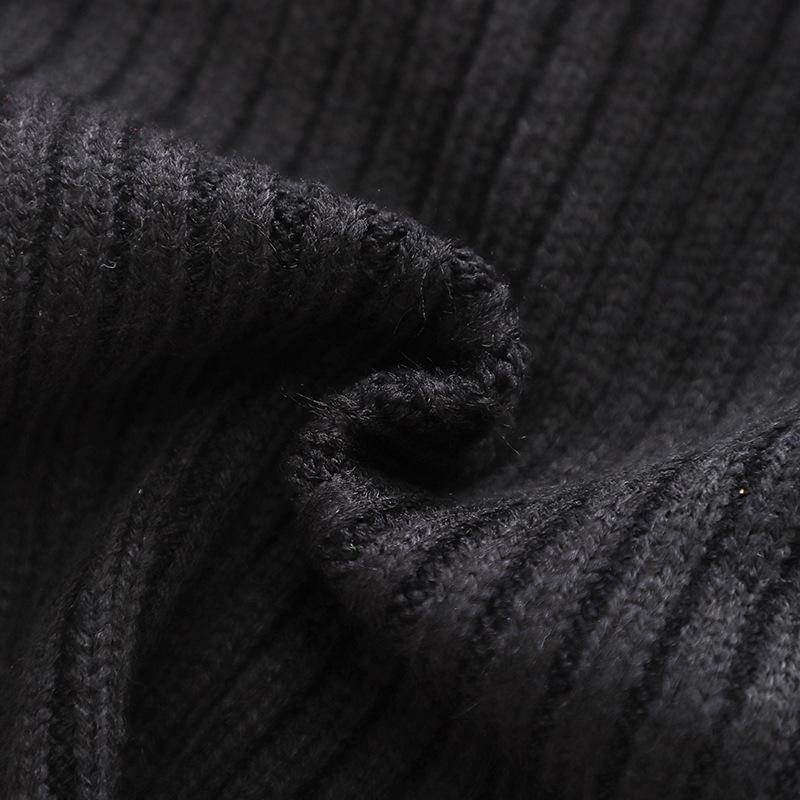 1pc Kids Cartoon Bear Turtleneck Sweater - 100% Acrylic Knit Fabric, Casual High Neck, Skinny Fit, Long Sleeve, Regular Length - Boys and Girls Fall/Winter Pullover Sweater