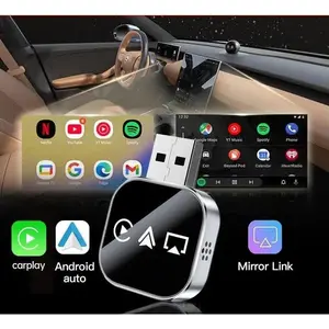 Wireless Carplay Mirror Link Adapter Stable Plug & Play Universal Design Three in one function