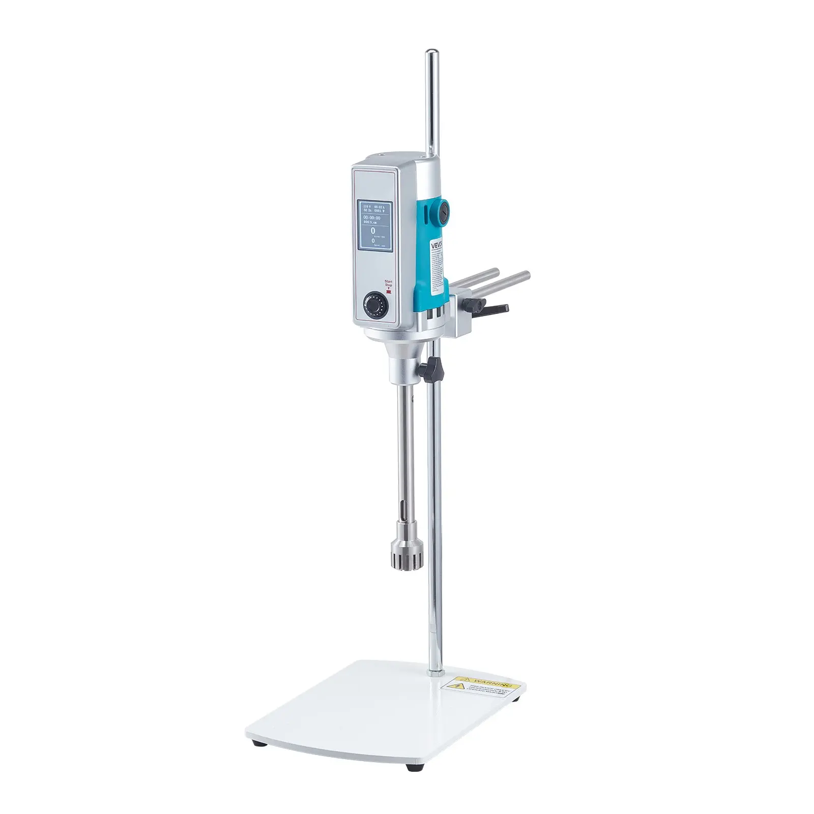 VEVOR 900W Laboratory High-Speed Dispersing Homogenizer, 2000-28000RPM High-Shear Lab Mixer Emulsification Machine, 100-120V Digital Display Blender, Stainless Steel, 17.91x8.46x27.56in, 20.06lbs, for Food, Pharmaceuticals Industries, Cosmetics, Powerful