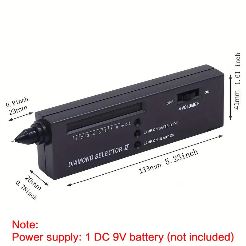 High Precision Diamond Detector Tester Pen, Multifunctional Thermal Conductivity Meter, Portable Diamond Selector for Novices and Experts