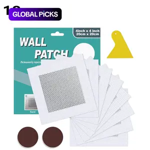 Wall Repair Patch Kit, 18-Piece Wall Repair Patch Set with Scraper, Drywall Patches for Large Holes and Cracks, Perfect for Home Interior Wall Repair #GLOBAL PICKS