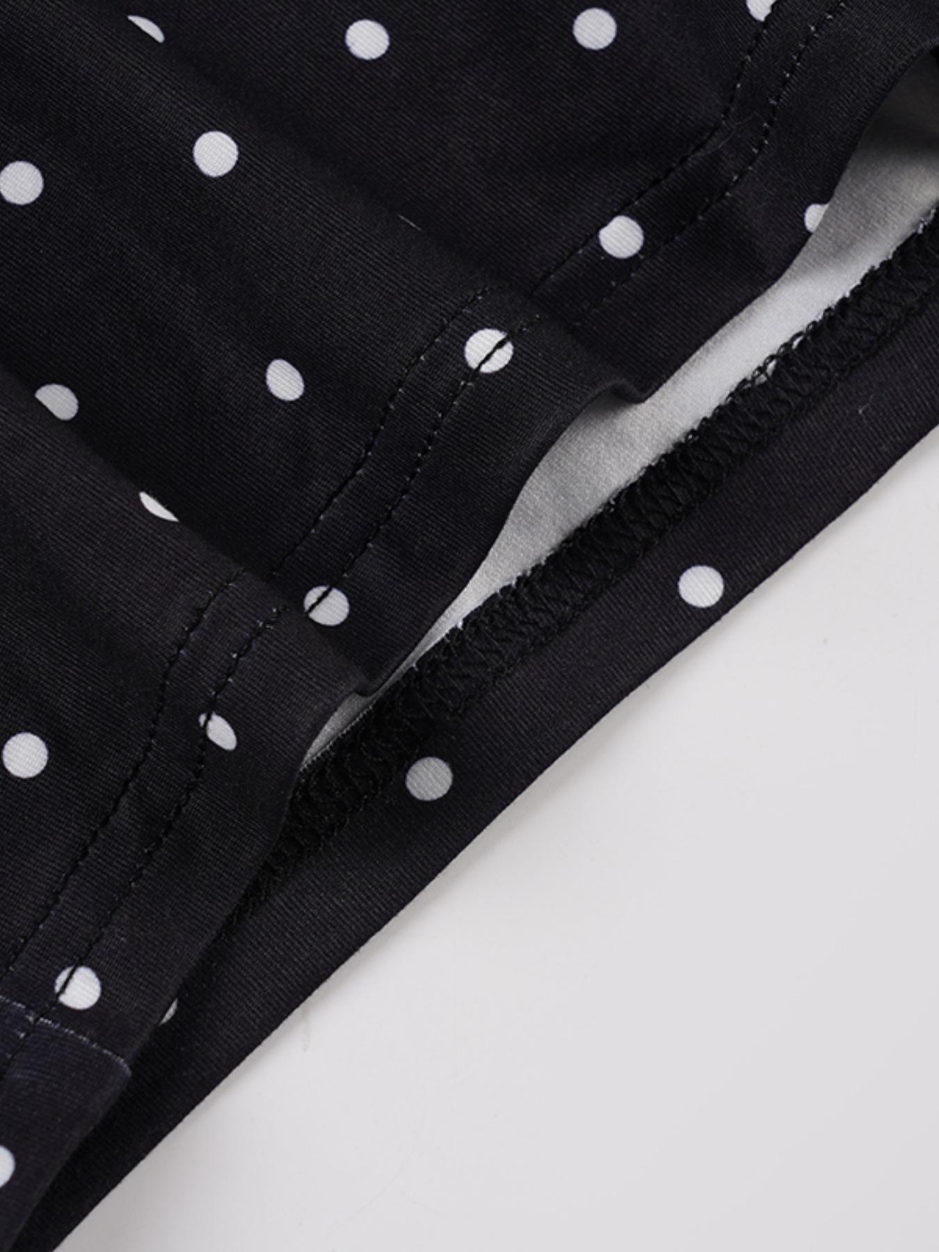 Women's Y2K Polka Dot Crop Top & Shorts Set, Slim-Fit Summer Outfit, Casual Fashion Style for Women, Perfect for Daily Wear