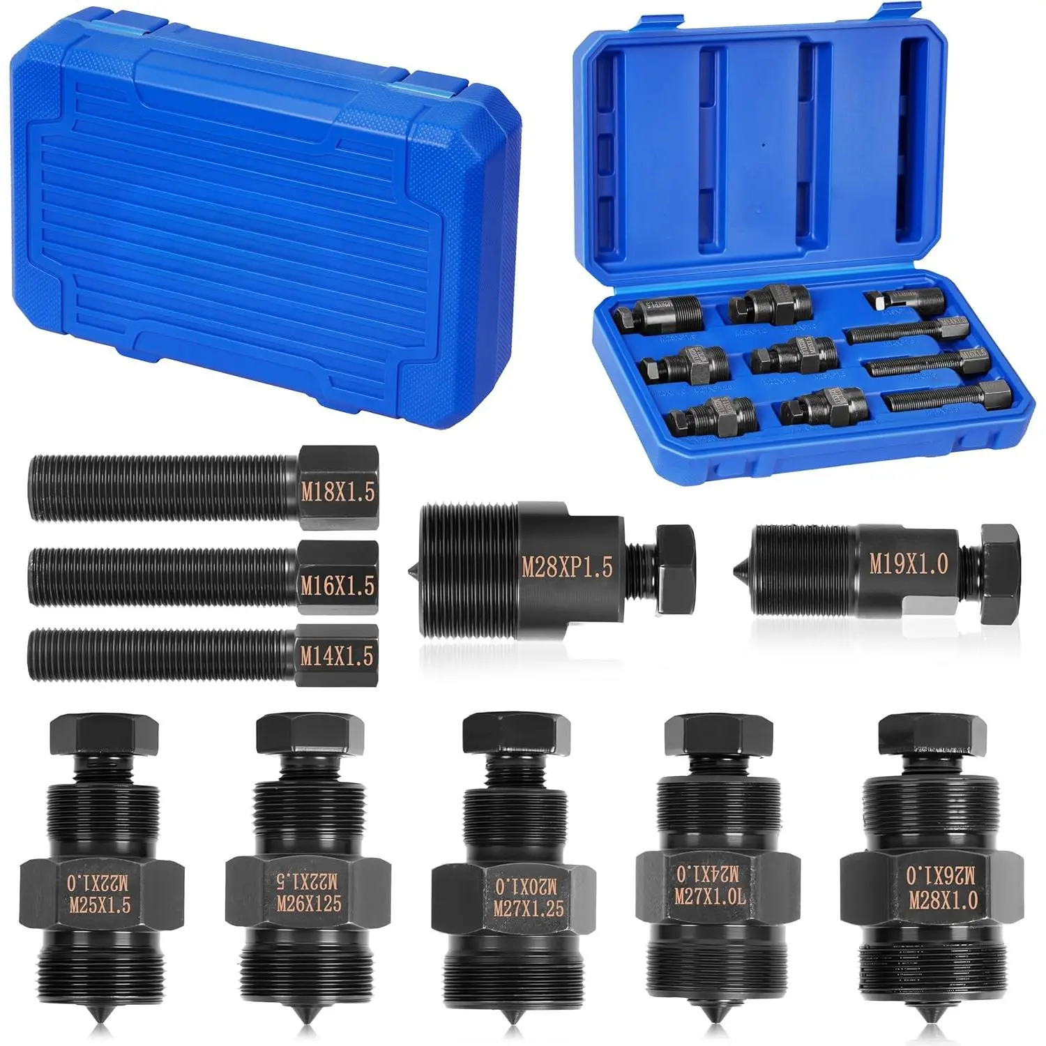 Motorcycle Flywheel Puller with 10Pcs Different Sizes of Pullers Compatible with Small Engines on Motorcycles Scooters ATVs and Dirt Bikes