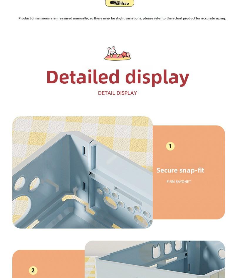 Clario "Rainbow Palette" Aesthetic Trio Folding Crate — Modular Desktop Storage for Stationery and Desk Reset. This Collapsible Pastel Organizer is Perfect for Skincare, Washi Tape and Office Supplies. Pinterest Style Space Saving Solution