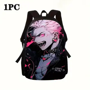 1pc Anime Virtual Characters Theme Unisex Backpack, Large Capacity Laptop Backpack, Perfect for Daily Commuting, a Great Gift for Family and Friends.