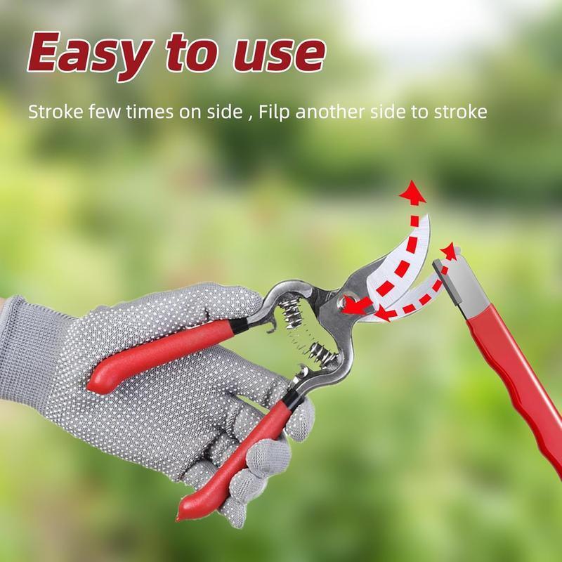 Multipurpose Knives Sharpener and Garden Tool Blade Sharpener for Knife, Lawn Mower Blade Kitchen Plastic Portable Lightweight Stainless Kitchenware Home Sharpening tool