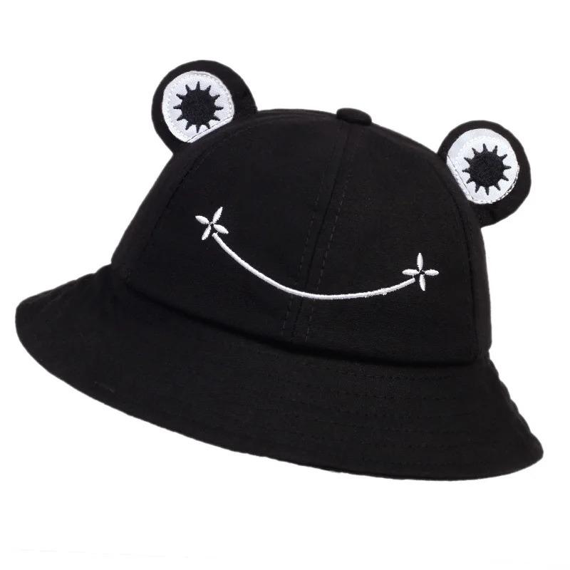 1pc Personality Frog Shaped Fisherman Hat with Embroidery for Men and Women,Sunshade,Warmth,Ear Protection Basin Hat for Holiday