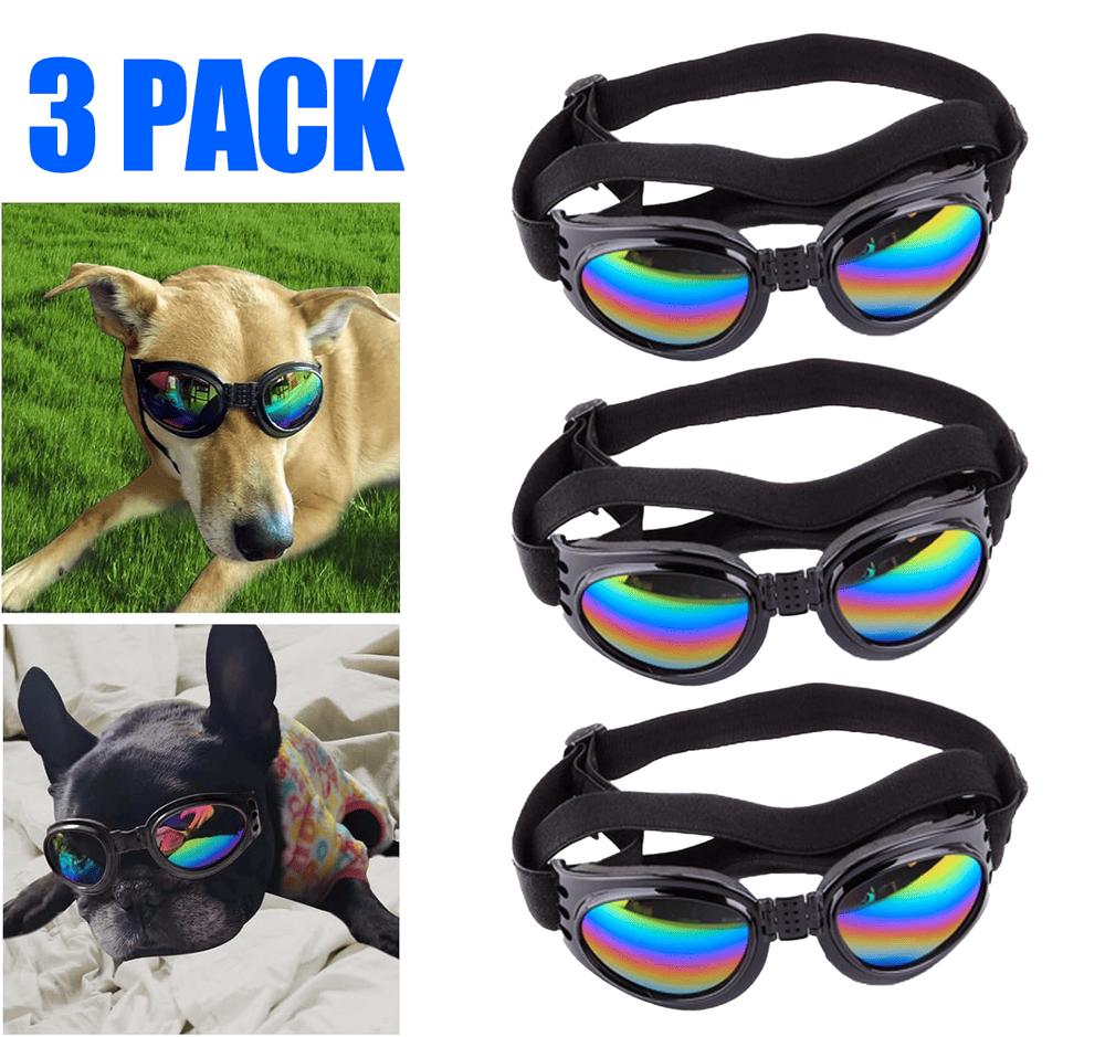 Trendy Small Dog Eye Protection Sunglasses - UV Shield Doggles for Outdoor Adventures