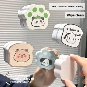 Magic Sponge Eraser 5 Pack |   Streak-Free Mirror & Glass Cleaner |   Limescale Remover for Bathroom Mirrors & Taps