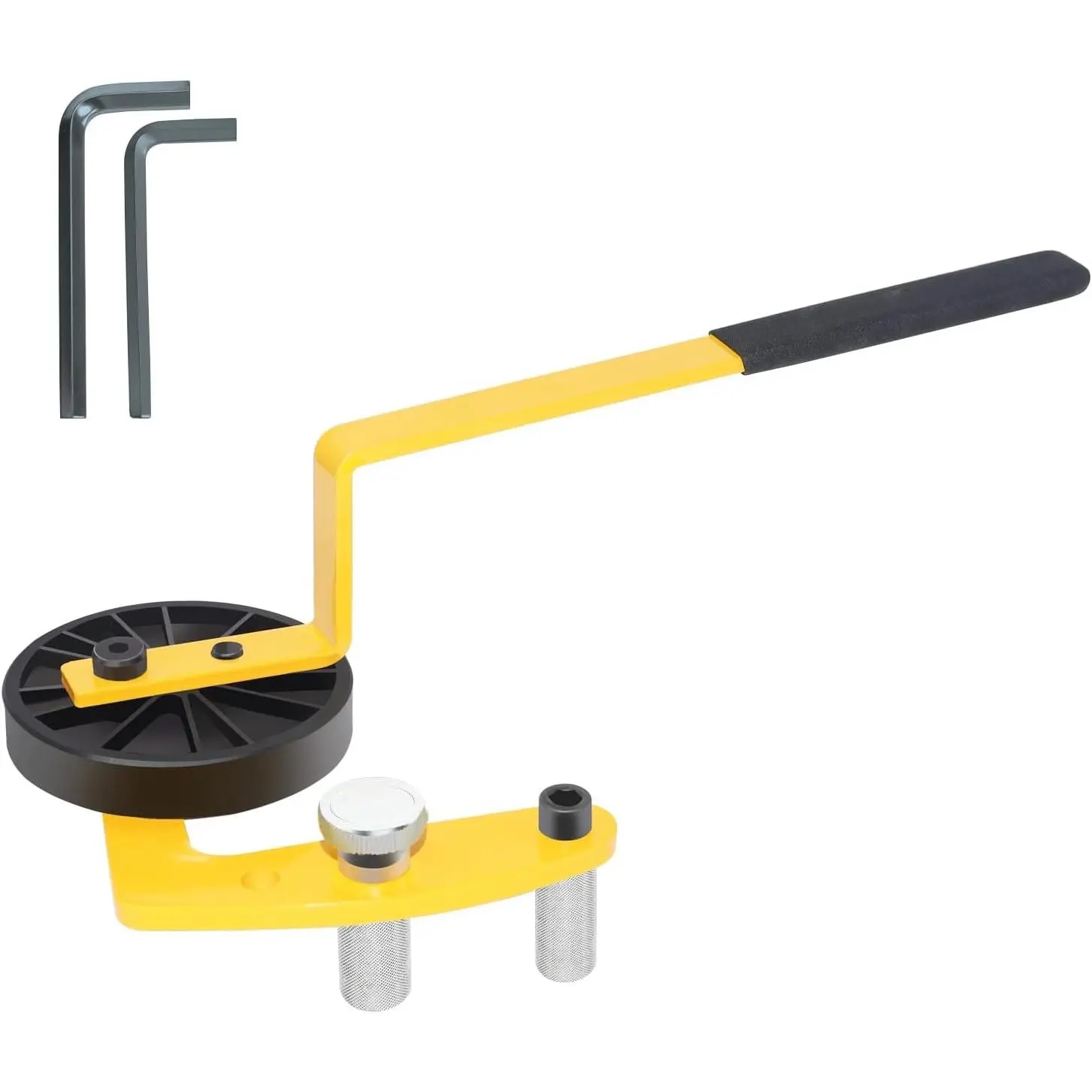 Deck Board Straightening Tool, Adjustable Deck Tools Suitable for Single, Double & Metal Joists, Deck to Tighten Gaps, Adjustable 1.6–2.9 in Legs, Lever Deck Board Straightening Tool
