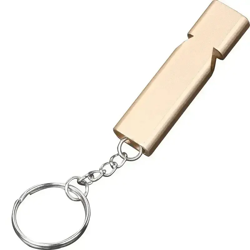 Aluminum Alloy Dual-Frequency Whistle, Outdoor Survival Emergency Whistle, Sports Coach Referee Specialized Whistle, Durable and Reliable Design