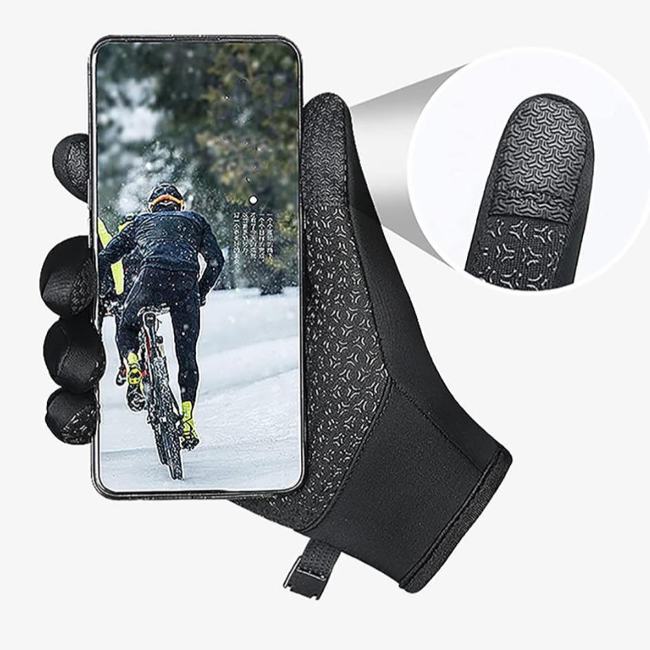 Winter Thermal Gloves, Waterproof Windproof Non-slip Touch Screen Gloves, Outdoor Running, Cycling, Driving Gloves for Men & Women