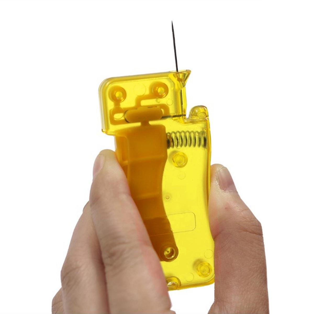 Simple Spring Loaded Needle Threader, Automatic Sewing Tool for Elderly and Adult Users