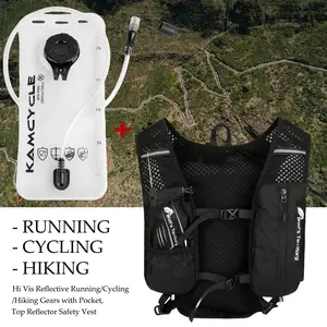 Running Hydration Vest, Hiking Backpack with 2L Water Bladder, 5L Running Vest, Marathon Race Water Backpack, Cycling Hiking for Men Women