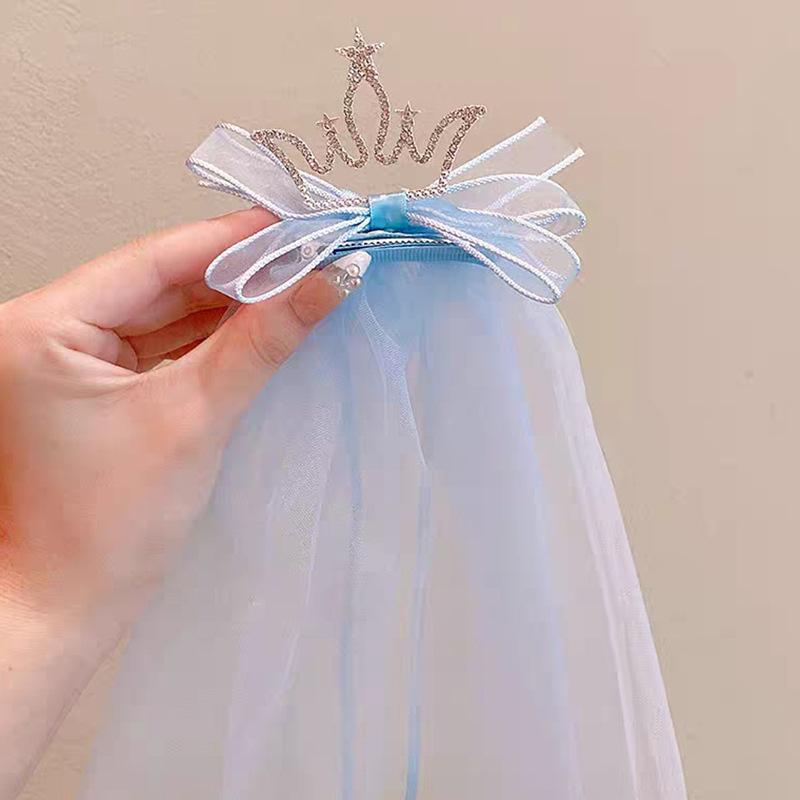 Children's rhinestone crown headband hair comb cute princess girl hair accessories crown hair accessories bridal headdress