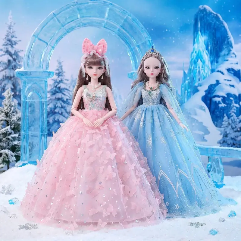 60cm Dreamy Princess Soft Doll (Newest Collection) with Detachable Dresses, Headpieces, Socks & Accessories for Girls