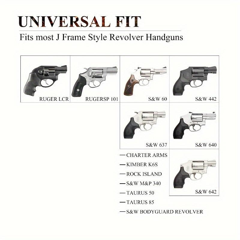 Comfortable Cowhide Holster for Concealed Carry Frame Revolver in Soft Breathable PU Leather for All-Day Wear Survival Kit