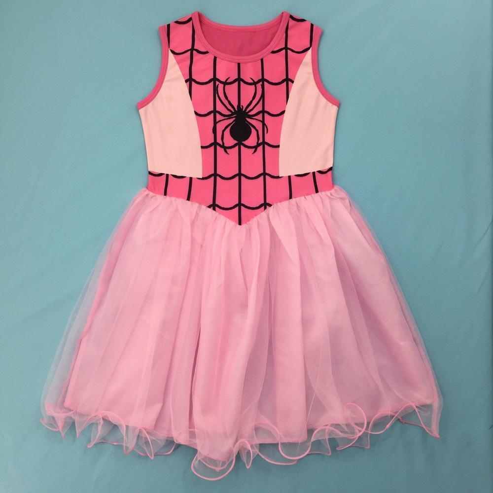 Movie Spiderman Cosplay Dress Kids Clothes Girls Toddler Girl Christmas Outfits Halloween Little Girls Costume Dress Party Gift