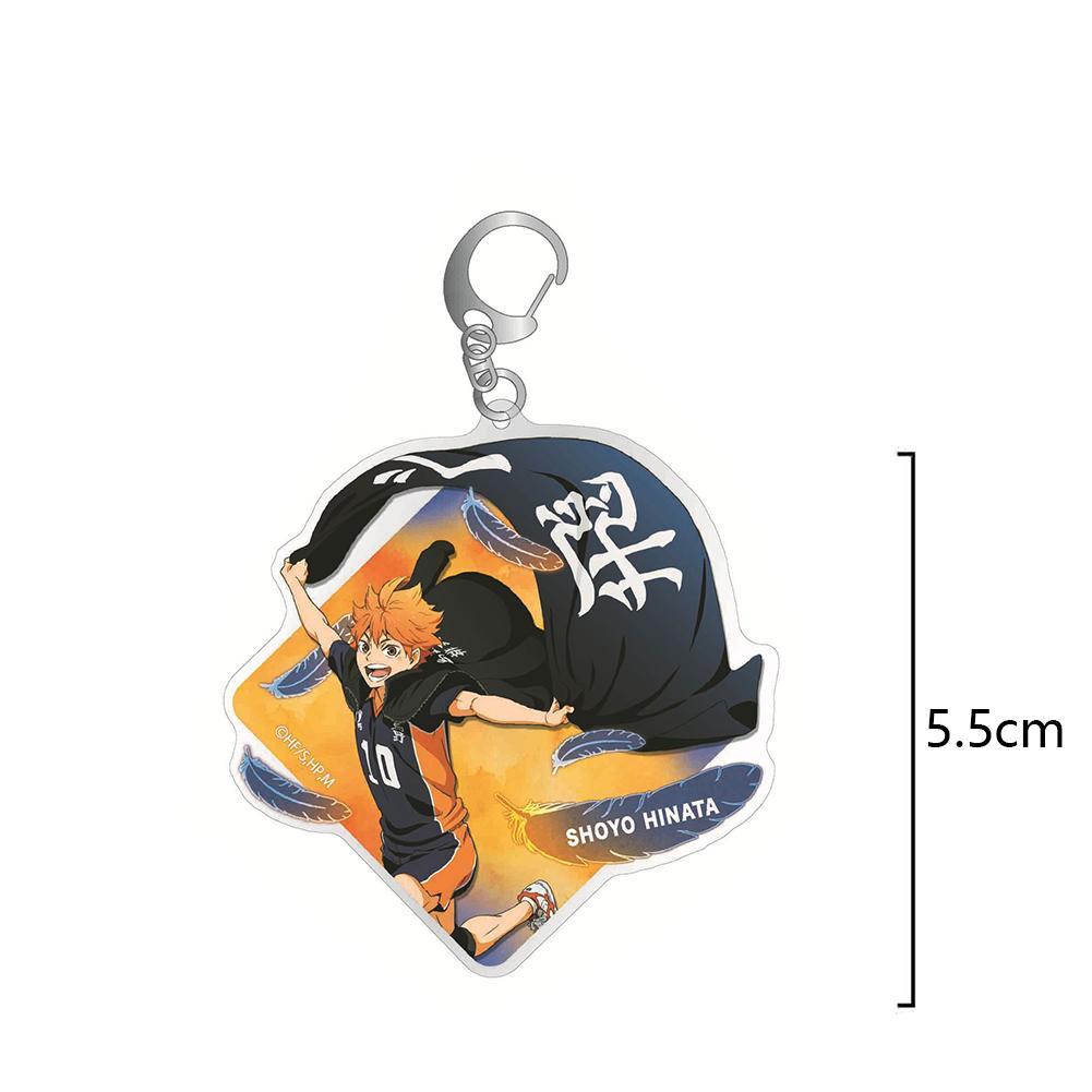 Anime peripherals Keychain Accessories Shoyo Hinata figure Tobio Kageyama Oikawa Tooru Bag Pendant Acrylic Key Ring friends Gift