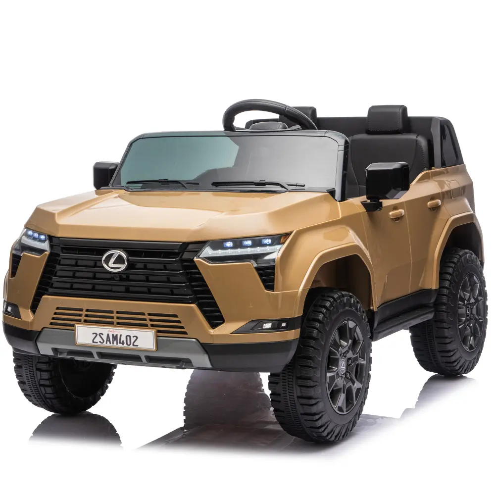 Officially Licensed Lexus GX550 24V 2-Seater Kids Ride-On Car with Parent Remote Control, 2WD, 4-Wheel Suspension, High Chassis, LED Headlights, Bluetooth, MP3 Music for Ages 3-6