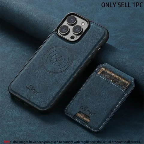Vintage Magnetic Holder Flip Phone Case with Card Holder, Phone Protective Cover, Phone Accessories Compatible with iPhone  18 17 16 15 14 Plus 13 12 Pro Max Plus Air, Casing, Cellphone Cover