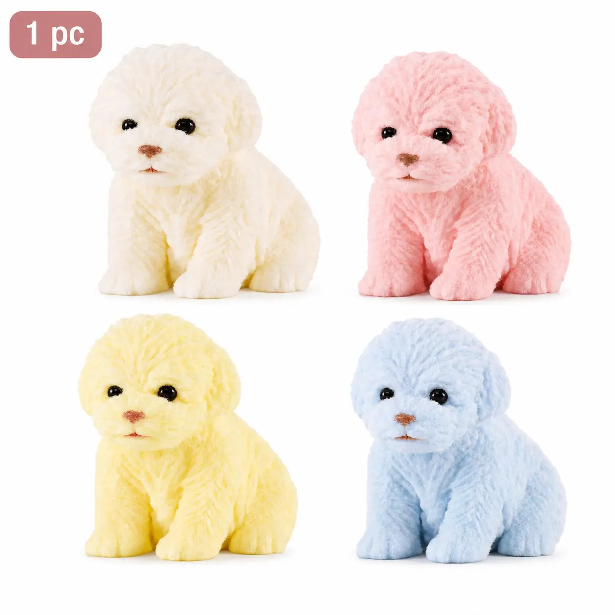 1 PC Hand Painted Dog Squishy Toys，Puppy Taba Dog Squishy - Ultra Soft Silicone Dog Squishy, Handmade Stress-Relief Toys for Teens & Adults, Non-Toxic Squeeze Toys for Relaxation & Sensory Play