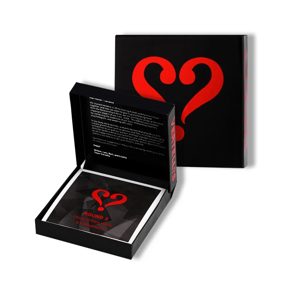 Vertellis Classic Conversation Starter Card Game, Meaningful Question Cards for Friends, Family, Couples & Coworkers, Ideal Icebreaker Game for Parties, Travel & Family Night