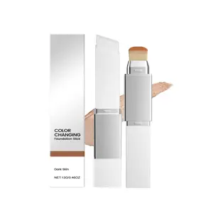 AMZ This Dark Skin Two-In-One Color-Changing Foundation Stick Is Naturally Hydrating, Smooth, Refreshing, Long-Lasting, Light And Non-Sticky