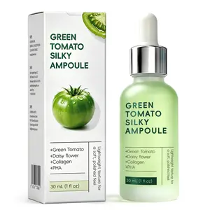 green tomato pore lifting ampoule，Pore Minimizer Serum with Niacinamide & Green Tomato Extract, Hydrating & Firming Care for Sensitive Skin, Korean Skincare