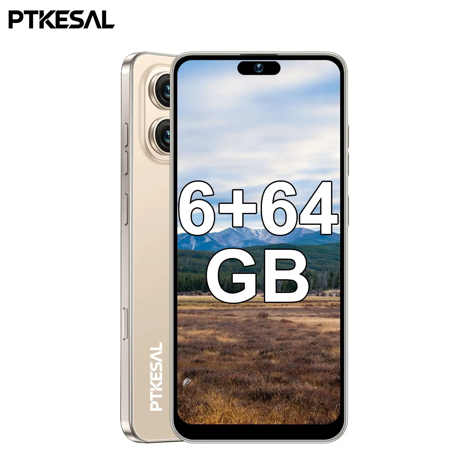 PTKESAL-17ProMax facial recognition+fingerprint recognition dual unlock 6.93-inch large screen 6GB+64GB 5000mAh battery MTK6762 eight core Android 12.0 16+20 million dual camera 4G network smart phone