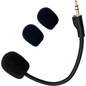 Mic Compatible with  PRO X2, G PRO X  and G Pro Wired Gaming Headsets, Detachable Noise Cancelling -Clear  Microphone with 2 count  Cover