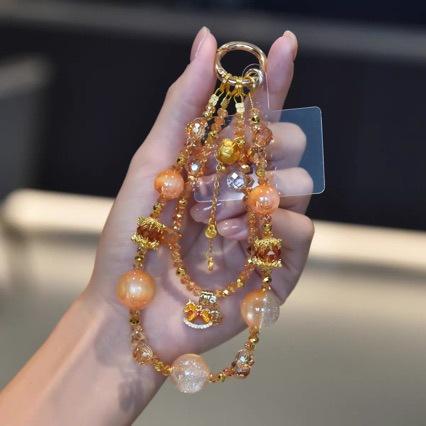 New Chinese-style fortune and peace lock pendant phone chain, niche design with a sense of sophistication, phone lanyard accessory