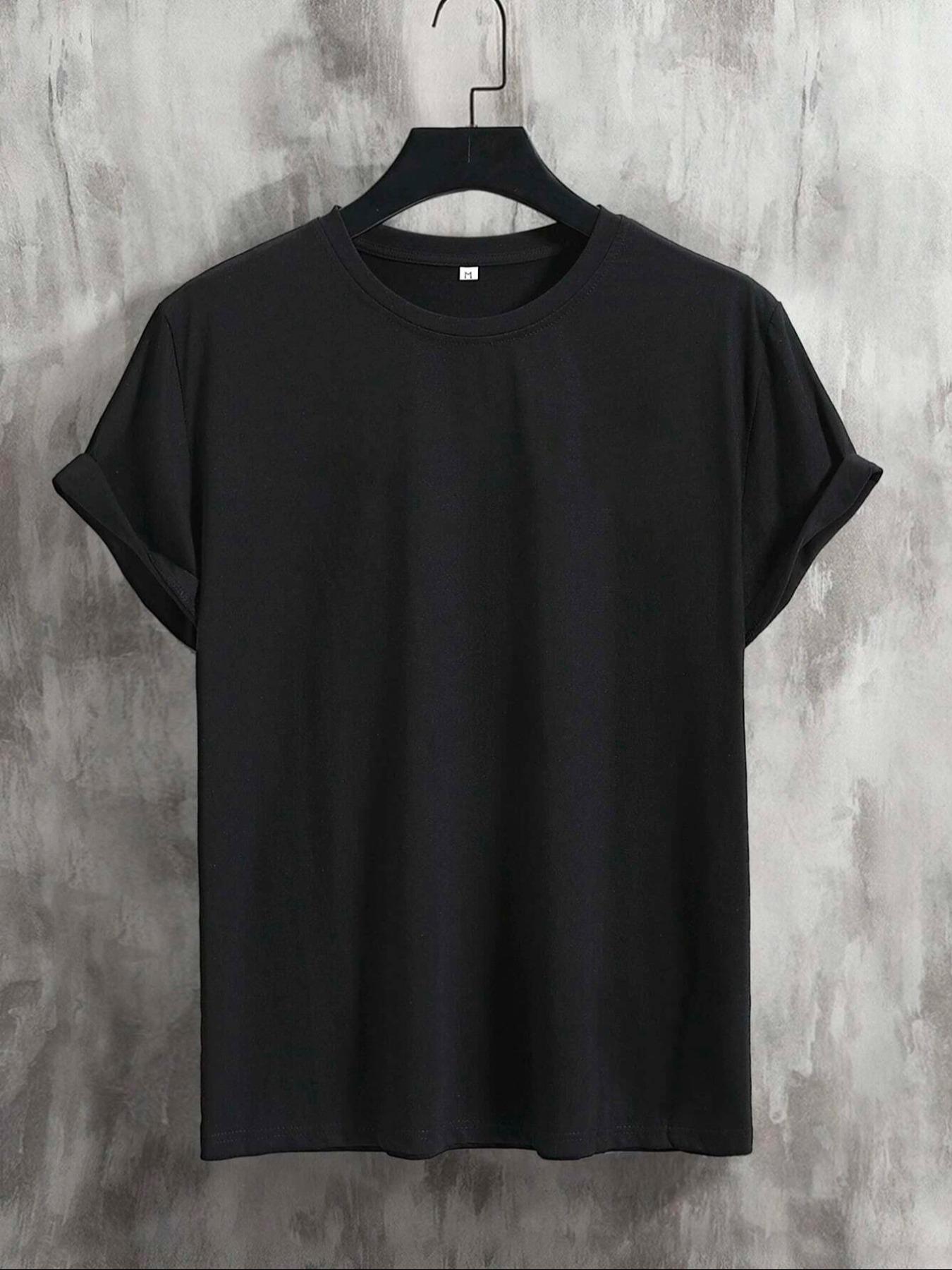 Men's Regular Fit Letter Print Round Neck Sleep Tee, Casual Soft Comfortable Short Sleeve Crew Neck Sleep Top For Daily Wear, Sleepwear & Loungewear For All Seasons