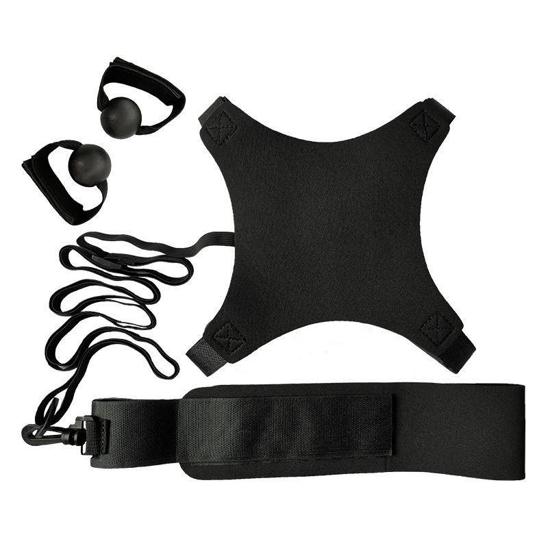 Volleyball rebounds with trainer, serve with elastic rope, single practice tool, suitable for indoor and beach training