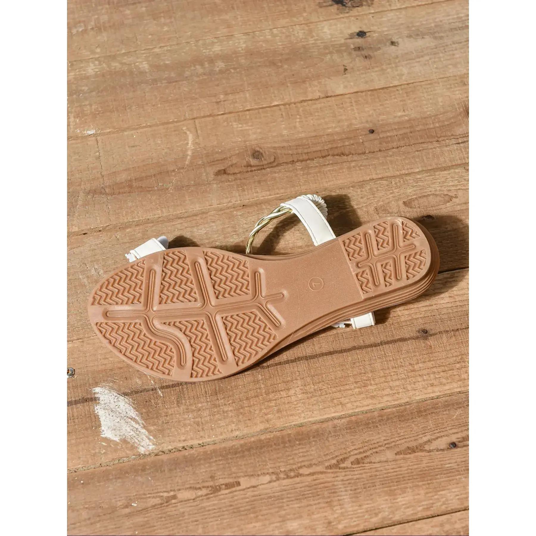 2026 New Summer Style Rhinestone Butterfly Transparent Flat Sandals, Fairy Style One-Strap Roman Slide Sandals    777