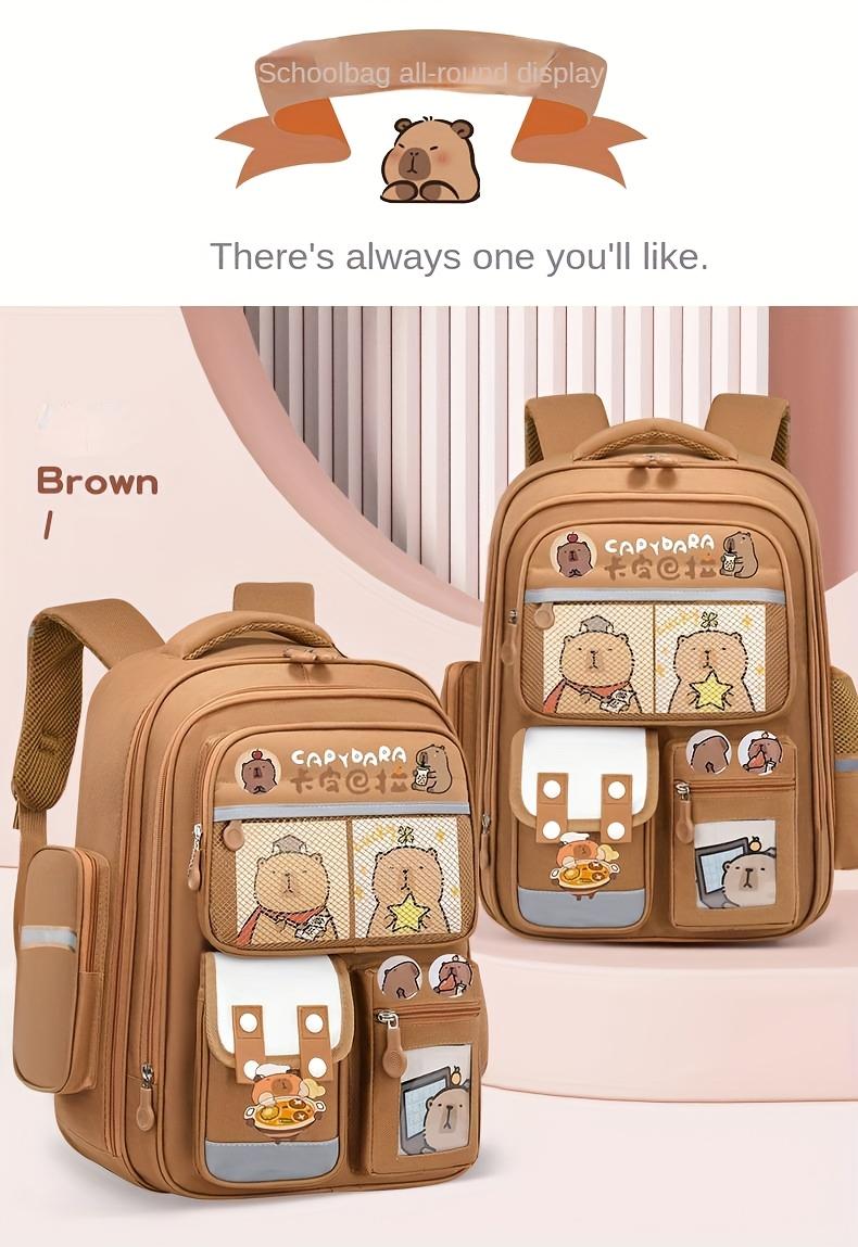 Backpack with Capybara Print - Cute Capy