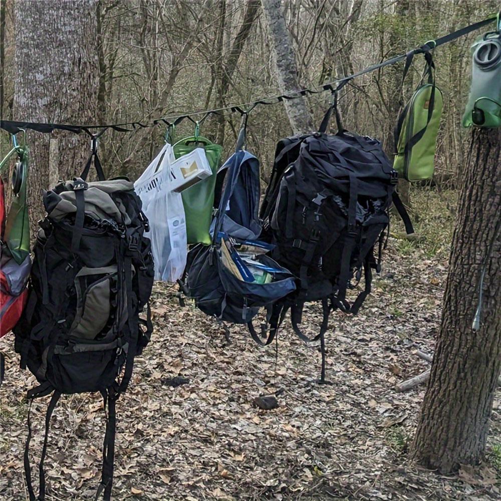 Outdoor Portable Tent Storage Hanging Rope, Camping Hanging Rope with Buckles, Tent Storage Hanging Rope Set, Camping & Hiking Equipment, Camping Supplies, Camping Accessory, Camping Gear